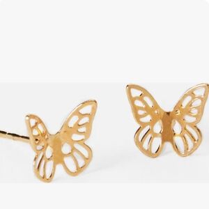 Icing by Claire's 18K Gold Plated Butterfly Earings